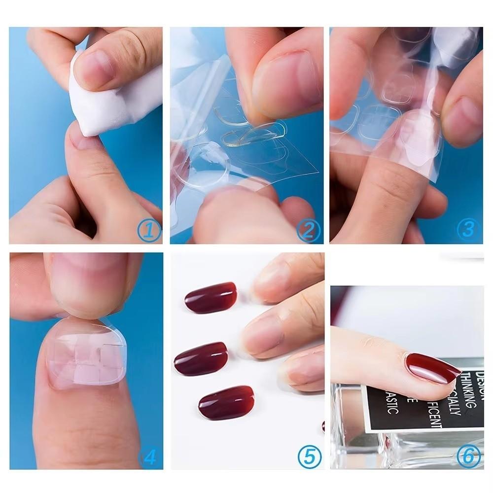 Transparent Double Sided Stickers Self Adhesive UV Jelly Nail Glue New Nail Jelly Glue Women