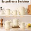 Пищевая нержавеющая сталь Масленка Емкость для хранения растительного масла Сетчатый фильтр, Контейнер для беконного жира Кухонная масленка, 7 размеров