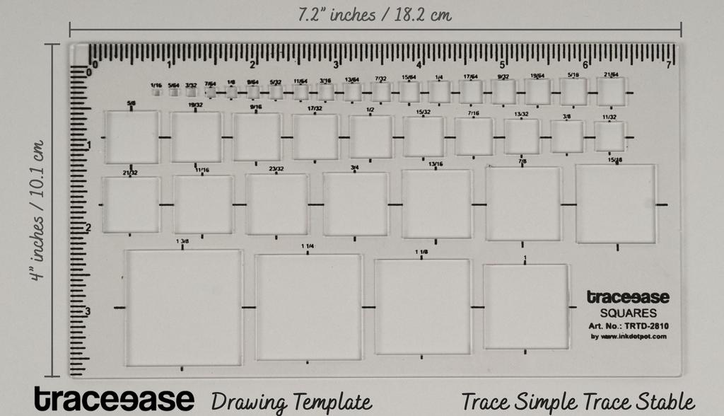 Traceease 1 шт. прямоугольный трафарет с 39 квадратными геометрическими инкрустациями, шаблон 7,2 x 4 дюйма, линейка для геометрических измерений своими руками, толщина 1 16 дюймов