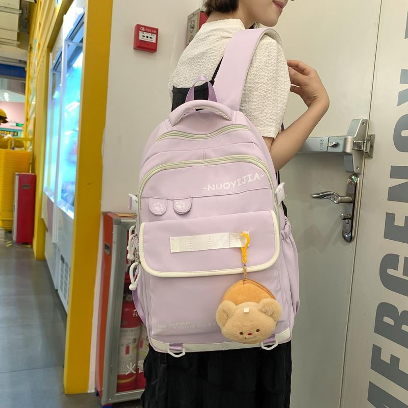Сумка для школьников средней школы, женский водонепроницаемый рюкзак большой емкости, легкий рюкзак для девочек