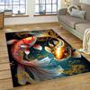 Натурализовать кои карп Инь Ян рыба мультфильм ковер ковер для дома гостиная спальня диван коврик декор, детский коврик нескользящий коврик