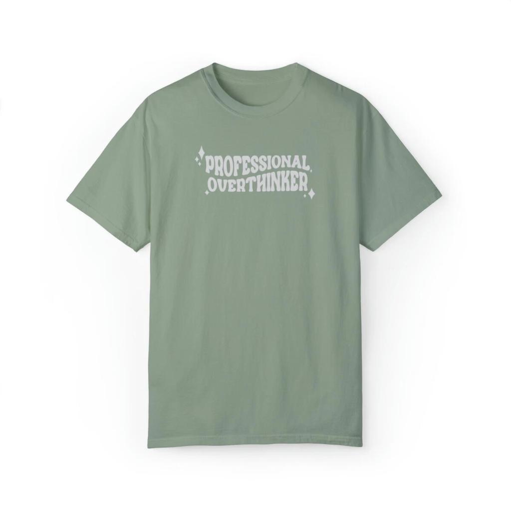 Professional Overthinker Anxiety Graphic Shirt, Comfort Colors Shirt