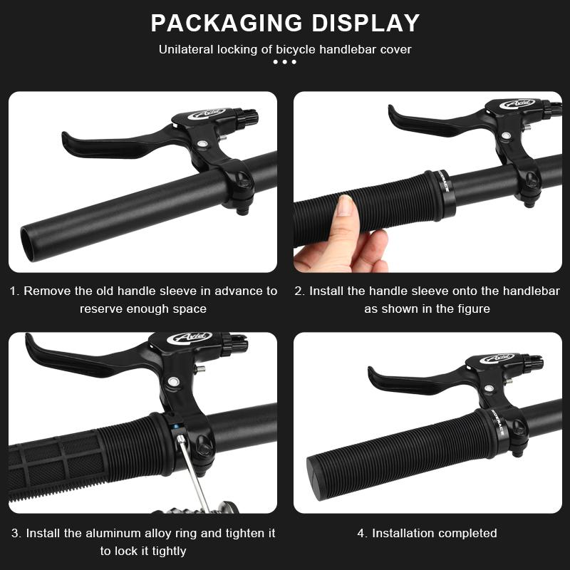 Велосипедные ручки RIDERACE с замком на руле горного велосипеда, резиновый чехол TPR, ударопрочный, нескользящий, эргономичный, велосипедный руль