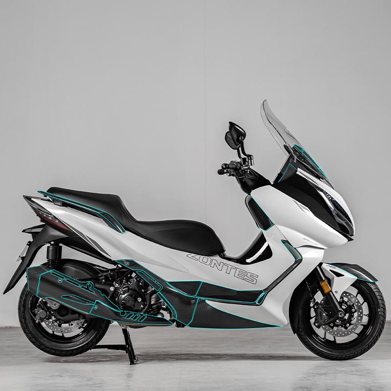 Для мотоцикла ZONTES 350E Мотоцикл Наклейки из углеродного волокна Комплекты обтекателей Наклеиваются на пластиковые части мотоцикла Аксессуары Декали для тюнинга