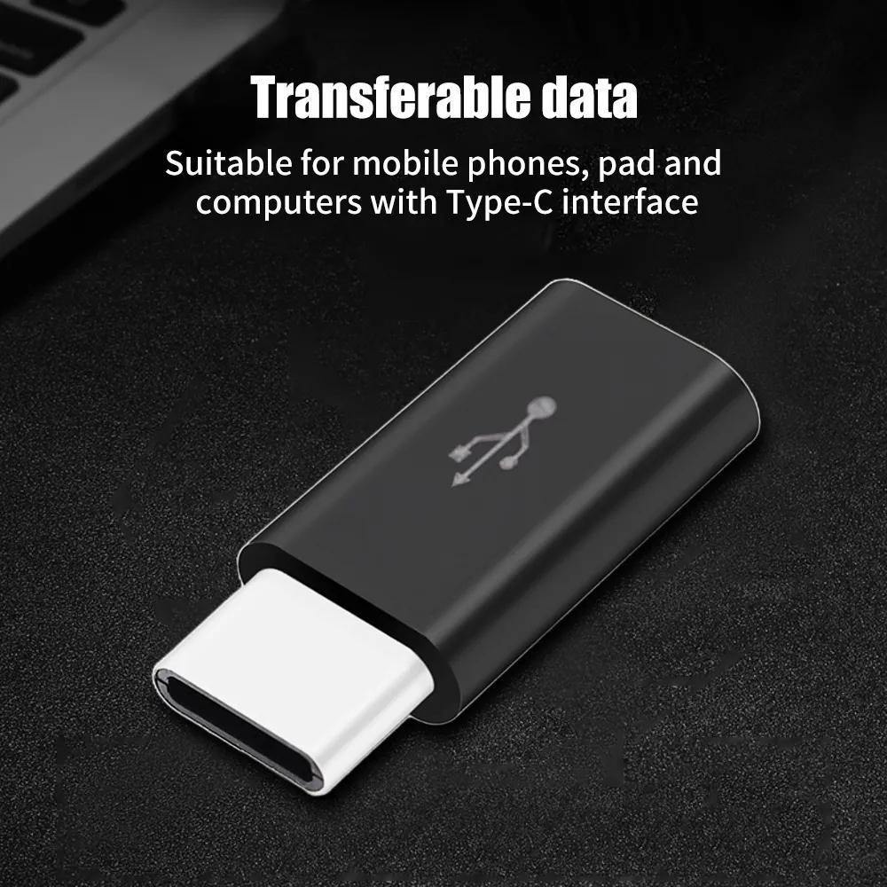 1/5/10Pcs Micro USB Female To Type C Male Adapter Converter for Android Smart Phone Tablet USB Type C To Micro USB Connector