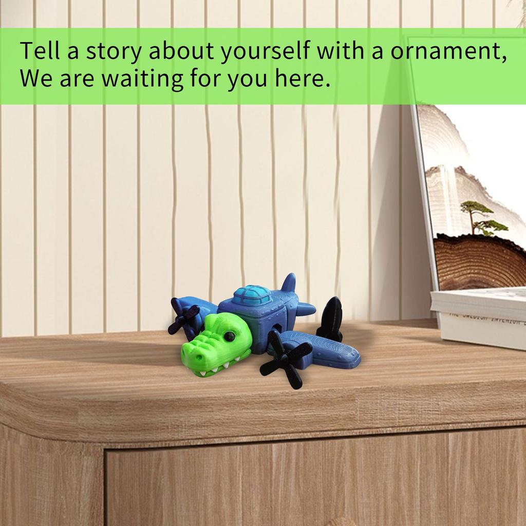 Авиационные и животные украшения с подвижными суставами, настольные 3D-печатные орнаменты