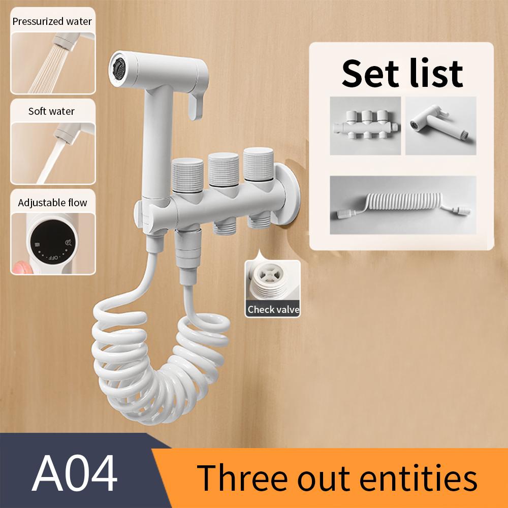 Ручной распылитель для биде, белый латунный распылитель для душа, ручной распылитель для унитаза, биде, смеситель, насадка для душа, самоочищающаяся 811591