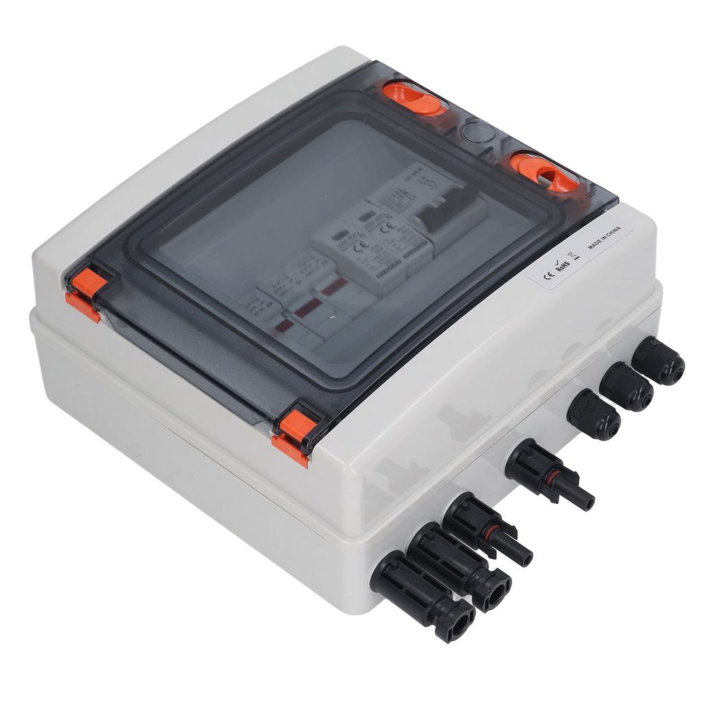 4-рядный 15A солнечный PV распределительный щиток с предохранителем 2 в 2 выхода молниезащита PV распределительный щит DC1