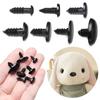 50/100pcs Crafts Plastic Oval Dog Noses Threaded Animals Eyes For DIY Dolls Toys Cute Bear Buttons Toy DIY Safety Doll Accessory