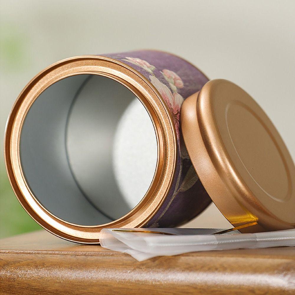 1 шт. Зеленый Черный Пустая банка для чая 10/19 см Жесть Банка для хранения Новый Чай Герметичная банка