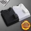 2024 Men's Thermal Velvet T-Shirt: Winter-Ready, Youthful, Perfect for Single Top or Layering