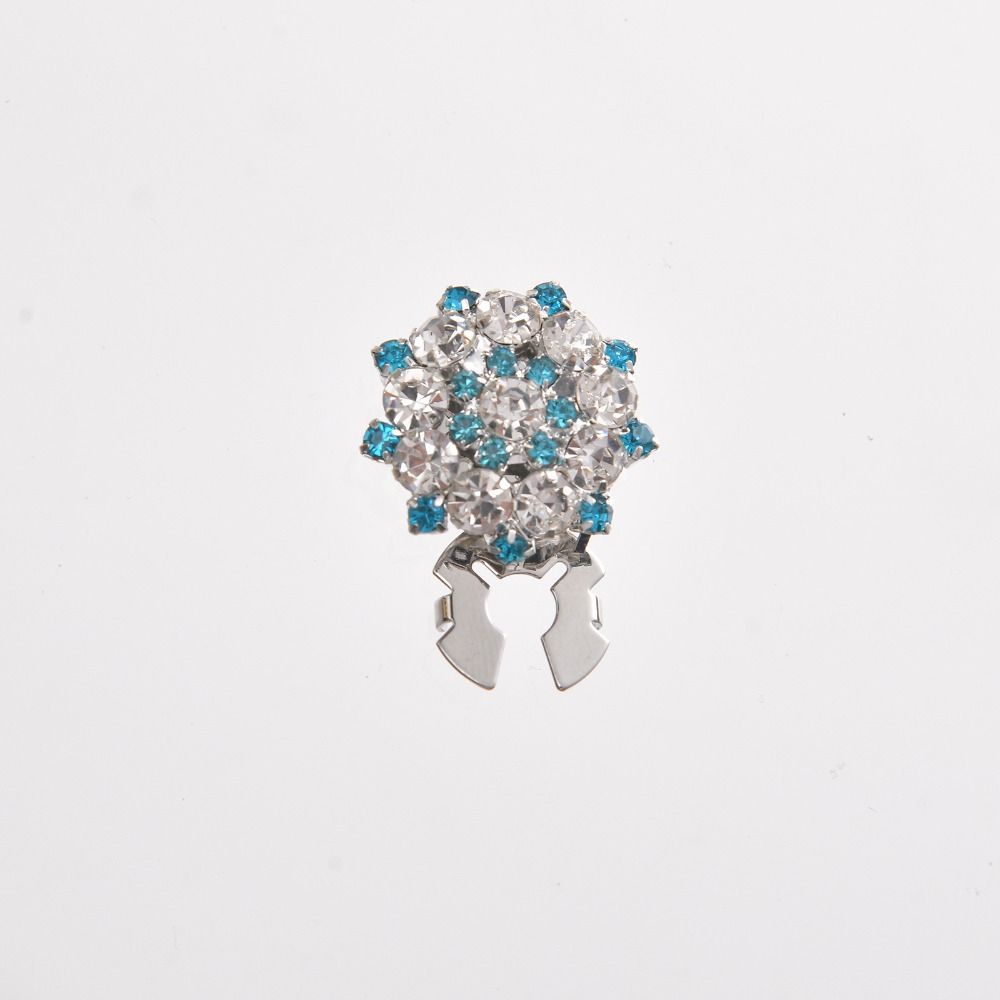 Flower Rhinestone Button Covers Detachable Shirt Cufflinks Suits Buttons Zinc Zinc Alloy Clip Button Gift