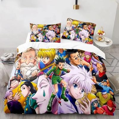 Набор постельного белья Hunter X Hunter 3D Пододеяльник Постельное белье Японское аниме Двуспальный Queen King Наволочки Полиэстер 3D-печать Аниме