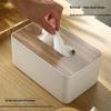 Multifunctional Nordic Style Desktop Tissue Box for Restaurants and Home Storage