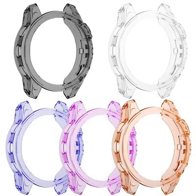 Защитный чехол из ТПУ для Garmin Fenix 7 7S 7X 6 6S 6X Pro Смарт-часы Прозрачный Цветной Мягкий Защитный Чехол-накладка