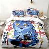 Kpop demon hunters 3pc set Perfect for bedroom use Comfortable bedding set includes a duvet cover and two pillowcases Ideal birthday or Christmas gift