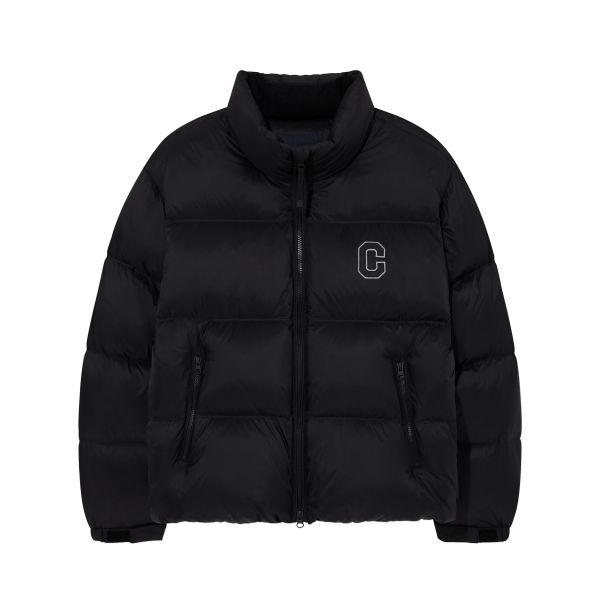 Covernat FW25 C Logo Short Sleeve Zipper Down Jacket Unisex jackets CO2504DP31BK