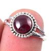 Natural Garnet Gemstone Handmade 925 Solid Sterling Silver Gift Ring Size 7 E3m04