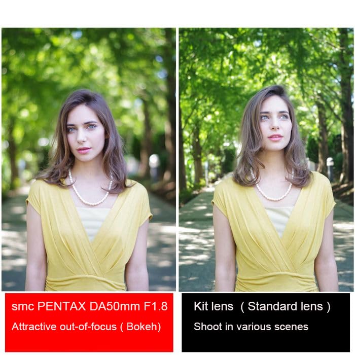 Pentax smc 50mm Medium Telephoto Prime Lens Image Bokeh and Circular and K Series Cameras Equipped with Image 22177 PENTAX-DA f/1.8 [For APS-C