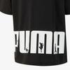 Puma Футболка с коротким рукавом и принтом логотипа, цвет черный, для мужчин 620221-01