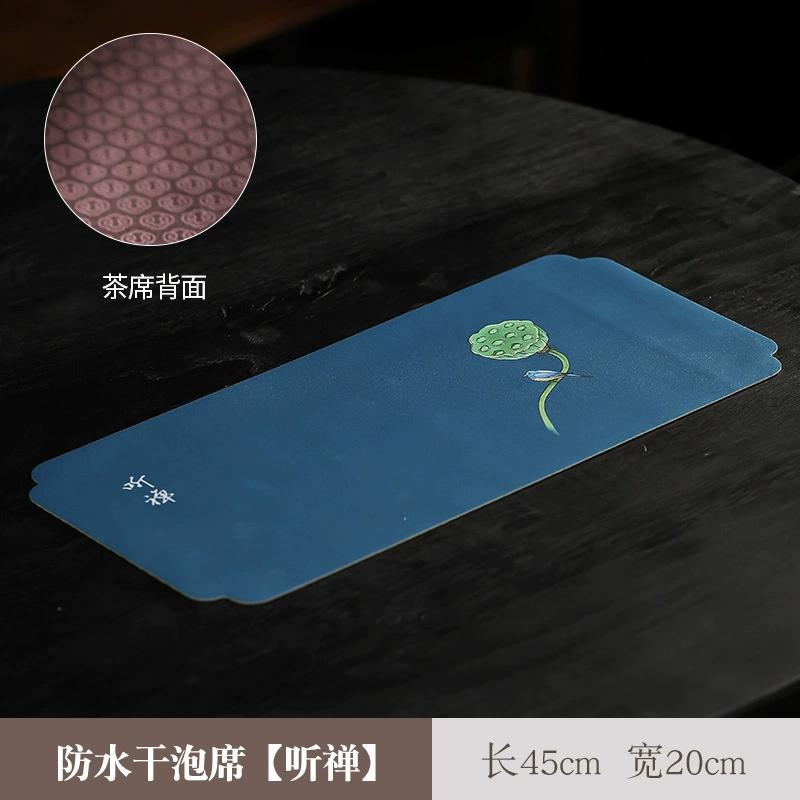 Китайский стиль Китайское чайное полотенце Скатерть Коврик Древняя живопись Водонепроницаемый Впитывающий Стол Чайная ткань Аксессуары для чайного набора Новый
