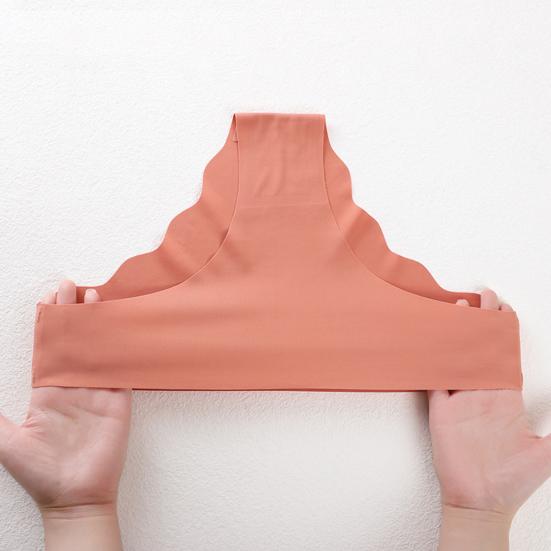 8 Pcs Seamless Underwear for Women No Show Ice Silk Hipster Panties Wave Edge Invisible Triangle Briefs