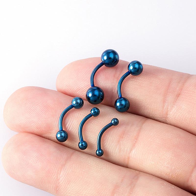 5 шт 16G 2.5-6Mm бровь пирсинг губ кольцо изогнутая штанга гвоздик украшения для тела