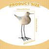Sea Bird Figurine Tabletop Ornament Art Crafts Collection Retro Wooden Sculpture Decorative Statue