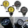 Universal Motorcycle KM/H Electronic Speedometer with LED Backlight Dual Odometer Gauge Retro Vintage Tachometer Moto Instrument