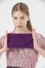 Women's Stylish and Useful Evening Dress Bag Purple Suede Evening Dress Bag