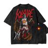 Washed Oversized Tshirt Dark Souls Print Women Men Classic Action Roleplaying Game Streetwear Harajuku Female Male Clothing