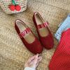 Fashion Fashion Round Toe Women Flats Mary Janes Slip On Shoes Casual Luxury Female Shallow Footwear Soft Ladies Flats With Shoes New