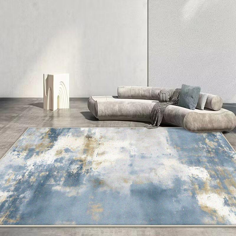 Скандинавский Абстрактный Ковер Гостиная Рендеринг Декорация Диван Синий Ковры Большой Площади Уличный Активный Нескользящий Коврик Настраиваемый