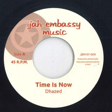 7-дюймовая пластинка DHAZED Time Is Now Dub Time JEM07004 Jah Embassy Mus 2025 Европа Регги Ска Даб