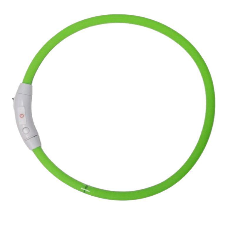 USB Rechargeable LED Dog Collar with Type C Port for Night Visibility