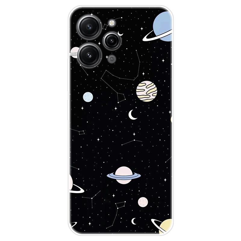 Для Xiaomi Redmi 12 Redmi12 4G Чехол Мягкая силиконовая задняя крышка Чехол для телефона с рисунком из мультфильма Креатив