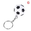 3D Sports Football Souvenirs Pu Leather Keyring Men Soccer Fans Keychain Pendant