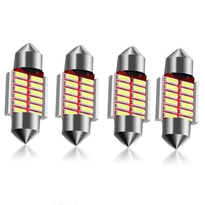 1 шт. 12 В C5W 31 мм 36 мм 39 мм 41 мм 4014 автомобильная гирлянда для салона автомобиля, купольная лампа для чтения, белая