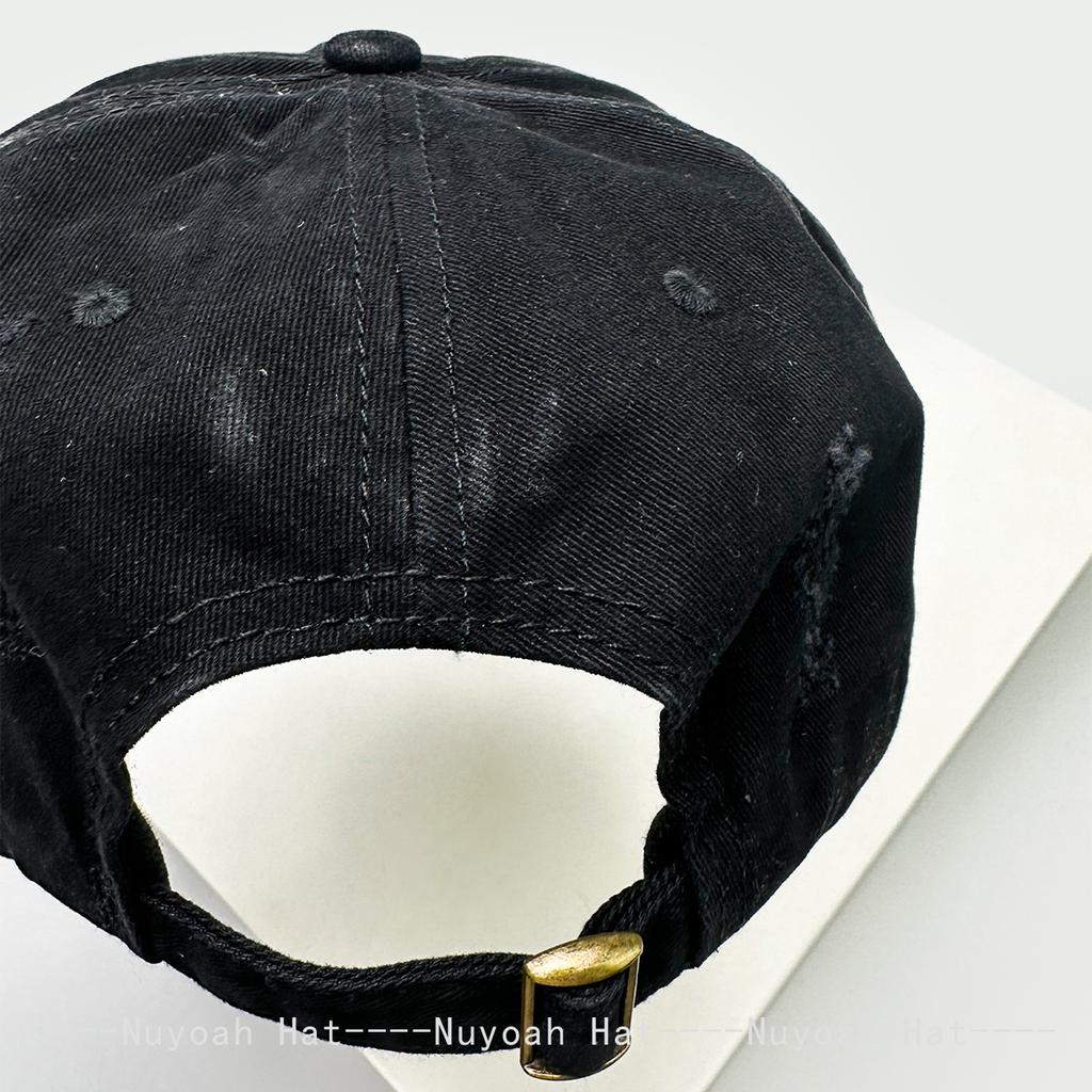 Baseball Stitching Stitched Embroidered Alphabet Ring Iron Personal Women Men For Neutral Gender Fresh Caps Peaked Hats Sunshade Broken Style