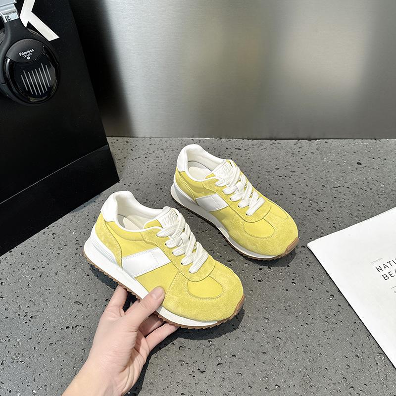 Platform Women's Spring and Autumn New Sports Style Casual Dad Shoes Lightweight Breathable Running Shoes