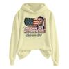 Ladies Fashion Casual Long Sleeve Printed Round Neck Hoodie Pullover Top