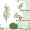 20 шт. искусственные сосновые ветки многоразовые искусственные зеленые листья для поделок поделок реквизит для фотографий домашнее рождественское украшение