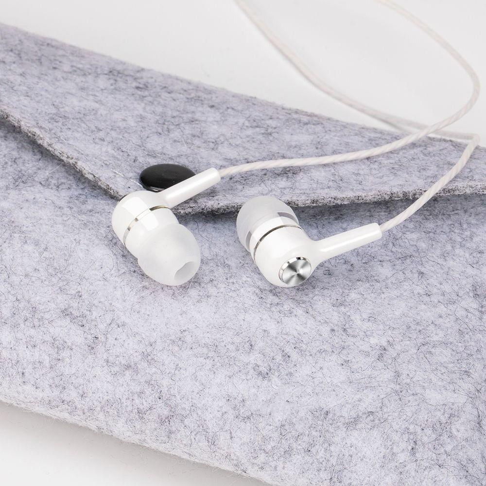 Bass 3.5mm Earbuds Earpiece Wired Headphone for Apple/Android/Huawei Mobile Phone Computer MP3