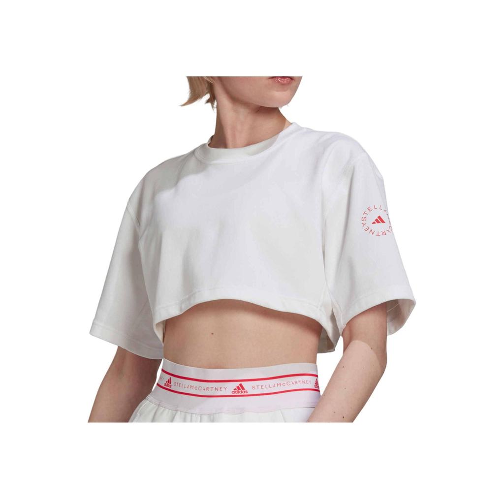 Adidas SMC свободная дышащая спортивная футболка с коротким рукавом женская белая GT9455