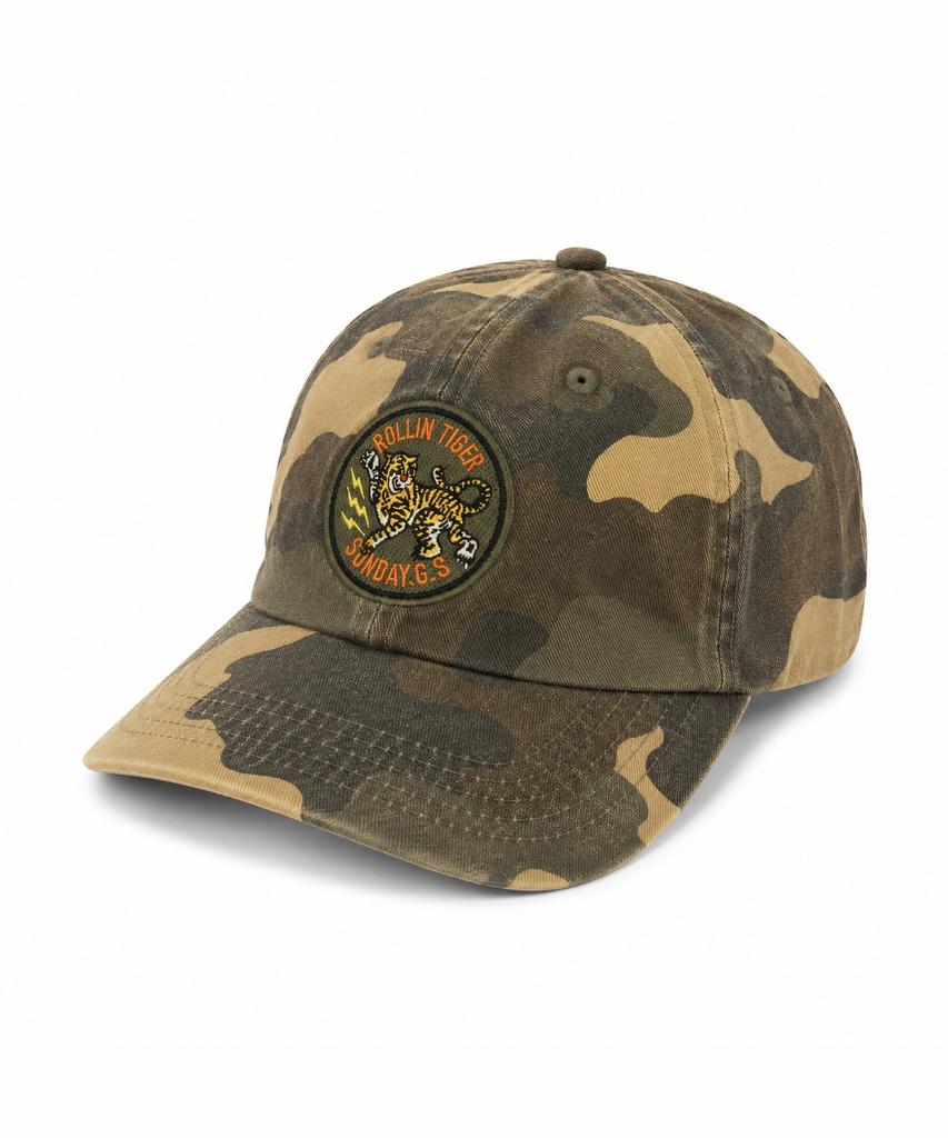 SEONDEIGEULOSEOLISEUTOEO Sunday Military Washed Cap [Camo, Gray]