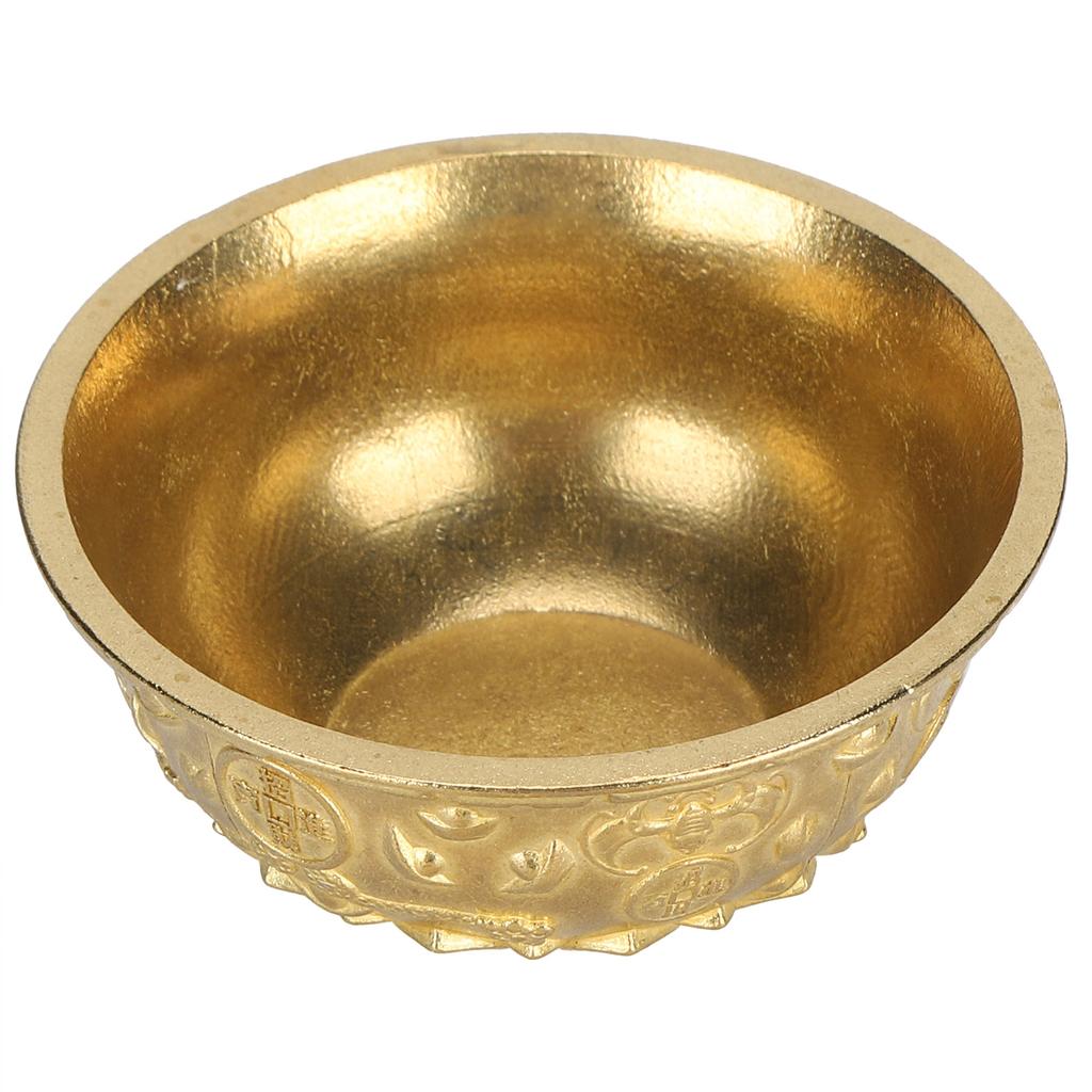 Brass Treasure Bowl Ornaments Wealth Good Lucky Bowl Craft Home Office Decorations