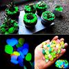 100pcs Glow In The Dark Pebbles, Resin Luminous Stones For Landscape, Garden Paths, Potted Plants, Parks, Aquarium Decor,