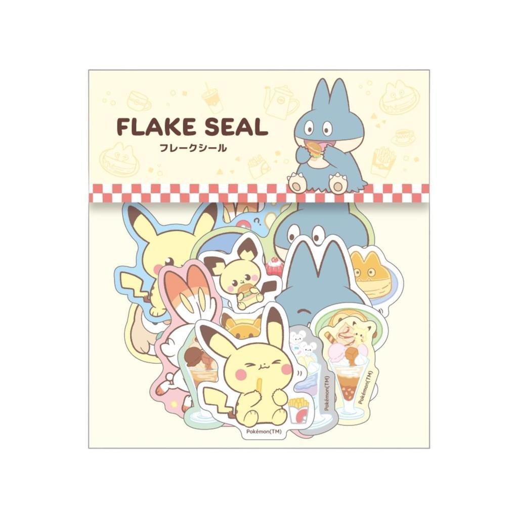 Marimo Craft Poke Peace Hungry Diner Flake Seal Pokemon Character Deco Stationery Sticker Set approximately W65H44mm PKP-242