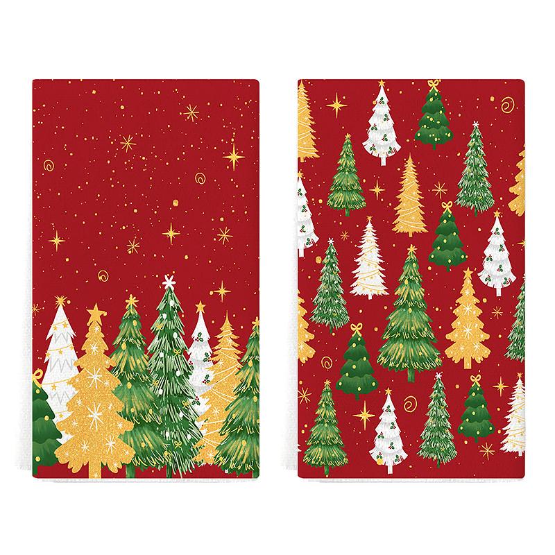 Рождество Рождественская Атмосфера Рождественские Украшения Микрофибра Принадлежности для Ванной Ручные Полотенца Носовой Платок 40x60см