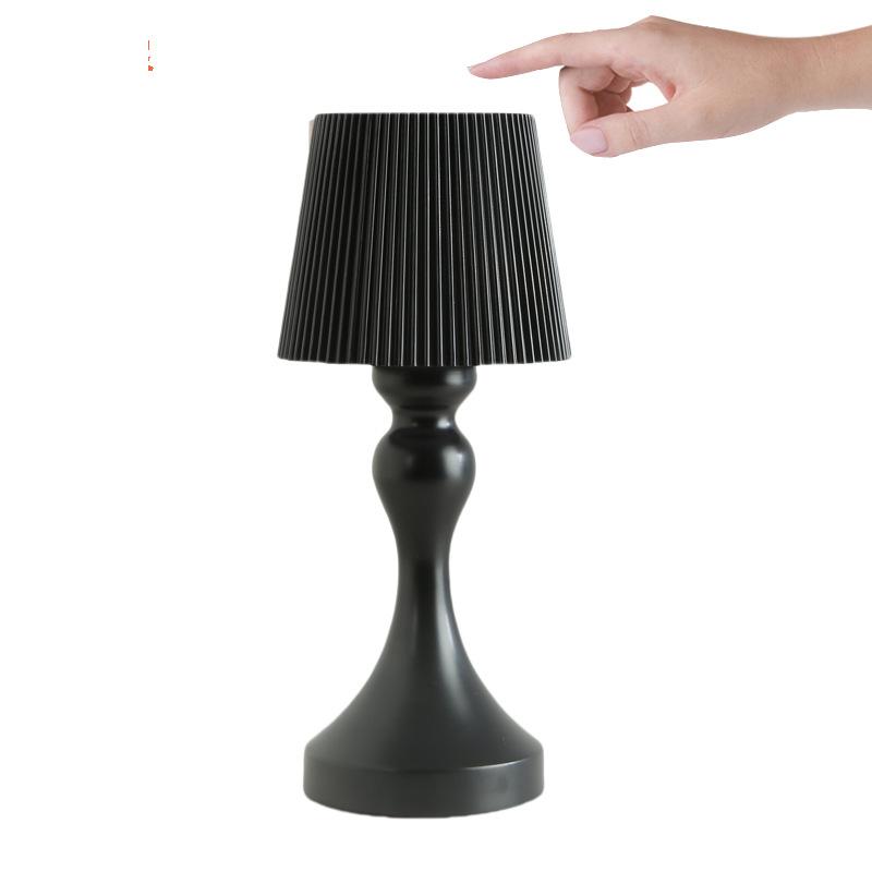 Беспроводная перезаряжаемая настольная лампа с сенсорным затемнением USB портативная зарядная панель винтажный декор атмосфера ночник
